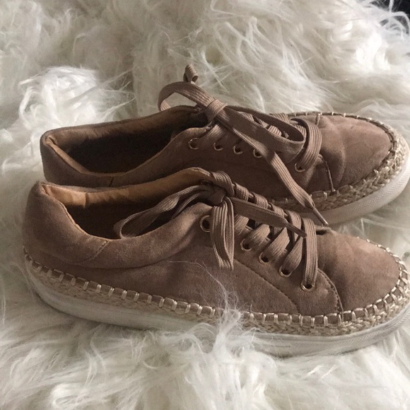 Suede brown tennis shoes - Picture 2 of 3